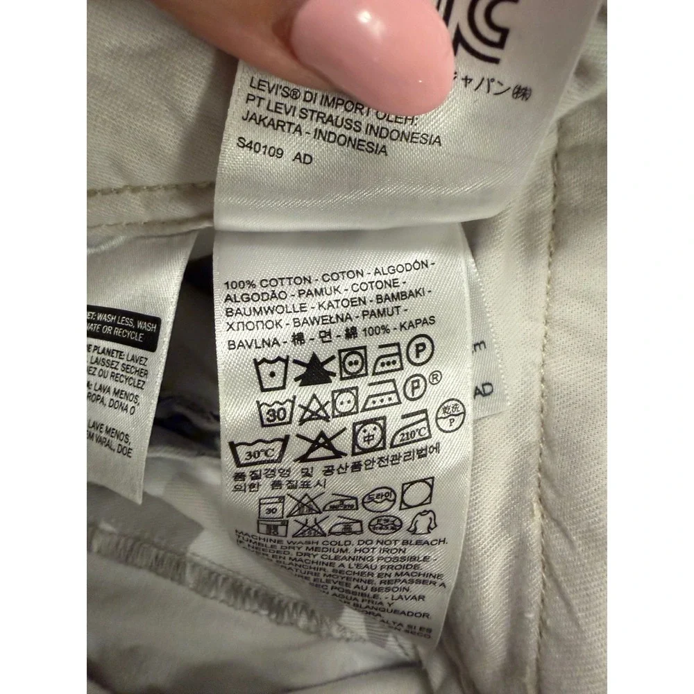 Levi Strauss Camo Pants‎ Mens W38 L32 Grey White Black Straight Leg Twill
